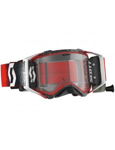 OCULOS SCOTT PROSPECT WFS - BRANCO / VERMELHO - LENTE CLARA 